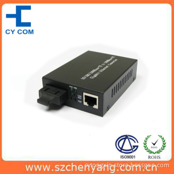 Fiber Optic Media Converter (10/100/1000Base-Tx to 1000Base-SX 850nm multi mode 220/550M)